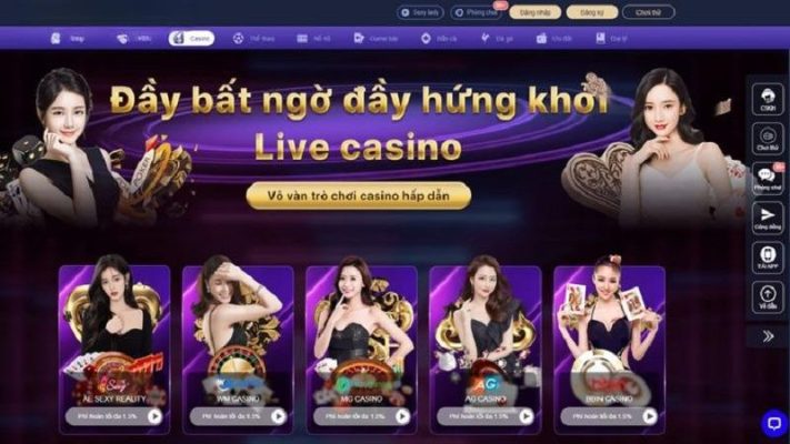 Khu phòng live độc đáo tại AG Casino 7Ball