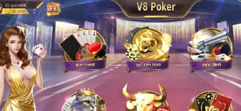 Game bài V8 Poker có những tựa game nào đang hot?